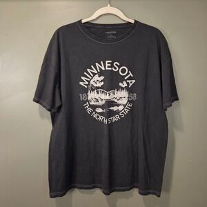 Minnesota The North Star State Women's Graphic T-Shirt, Size L, Gray White